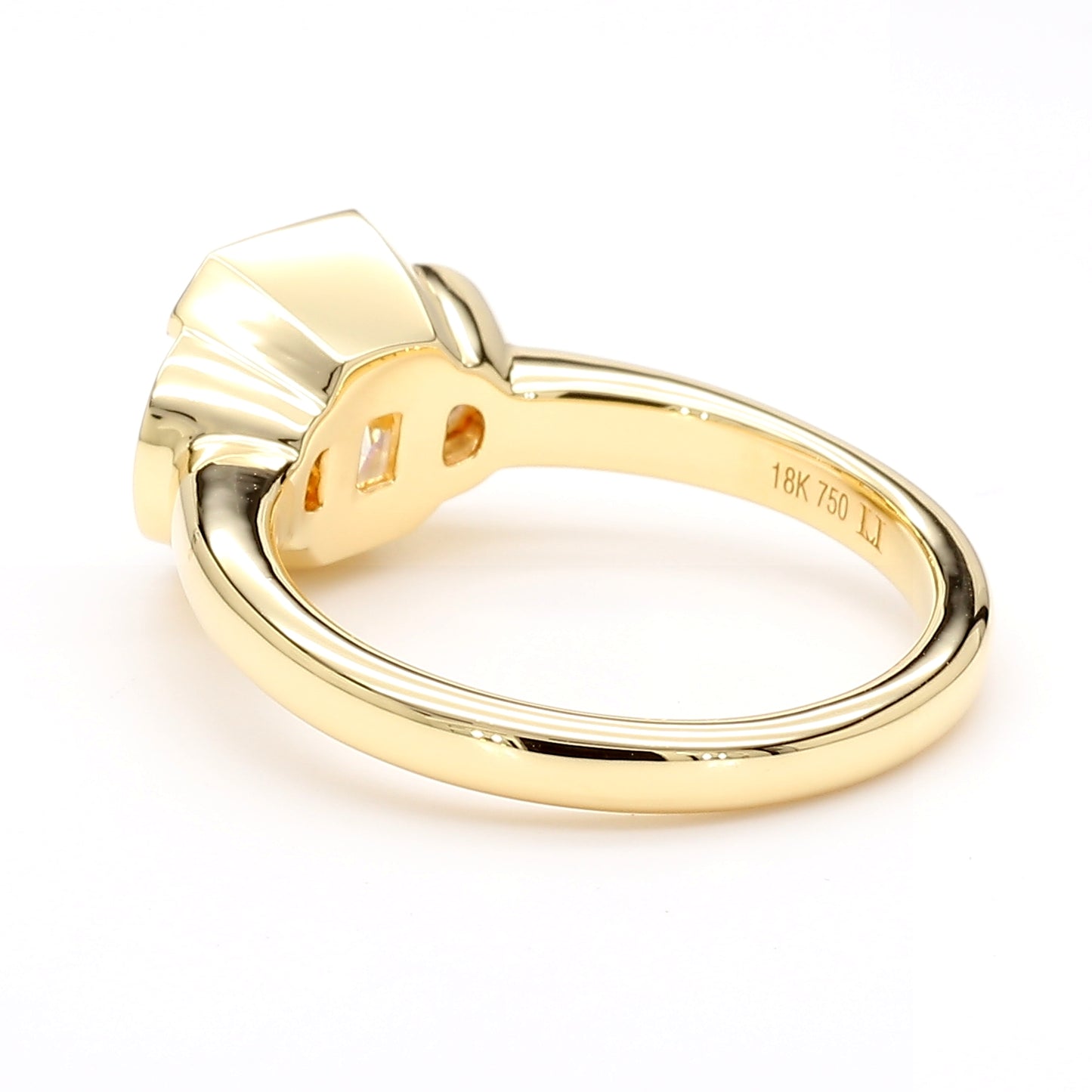GIA Certified Natural Light Yellow Radiant Diamond 3.41 Carat TW Gold Ring