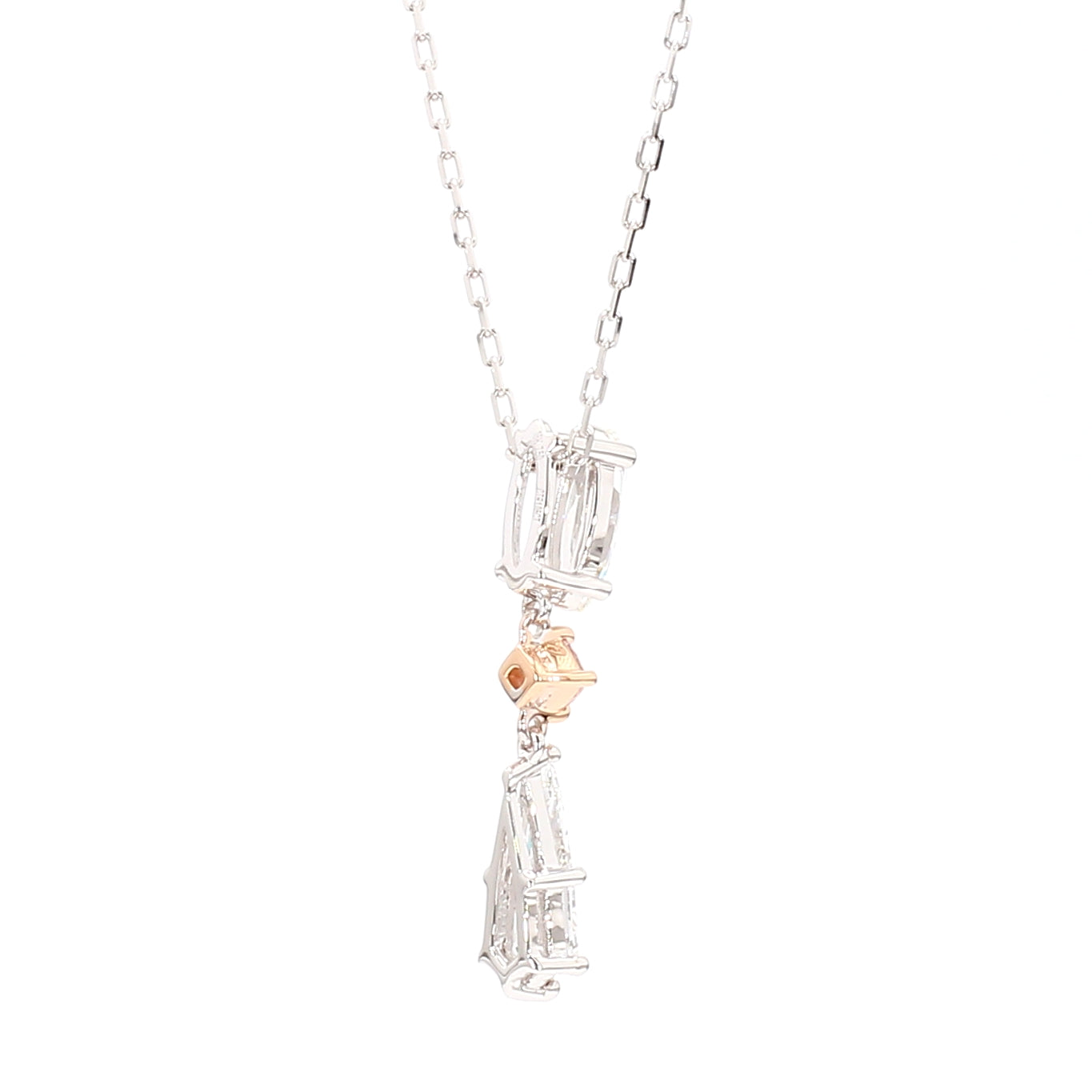 GIA Certified Natural Fancy Pink Cushion Diamond 1.05 Carat TW Gold Pendant