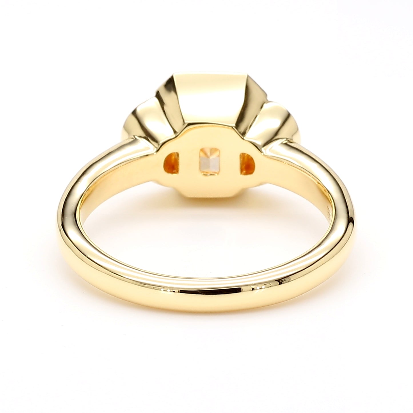GIA Certified Natural Light Yellow Radiant Diamond 3.41 Carat TW Gold Ring