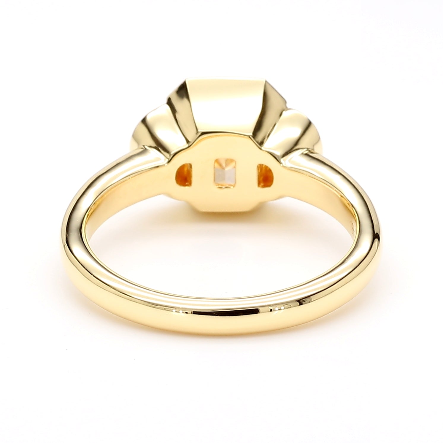 GIA Certified Natural Light Yellow Radiant Diamond 3.41 Carat TW Gold Ring