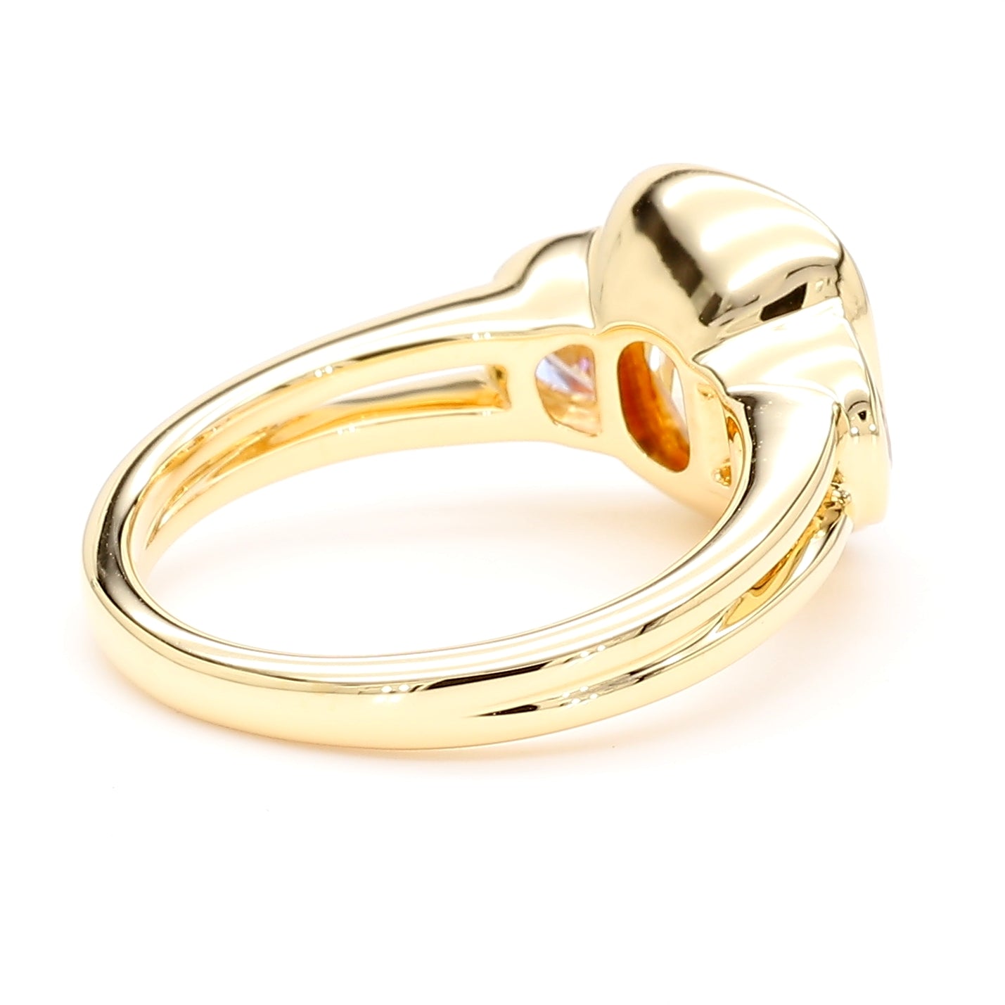 GIA Certified Natural Light Yellow Cushion Diamond 3.43 Carat TW Gold Ring