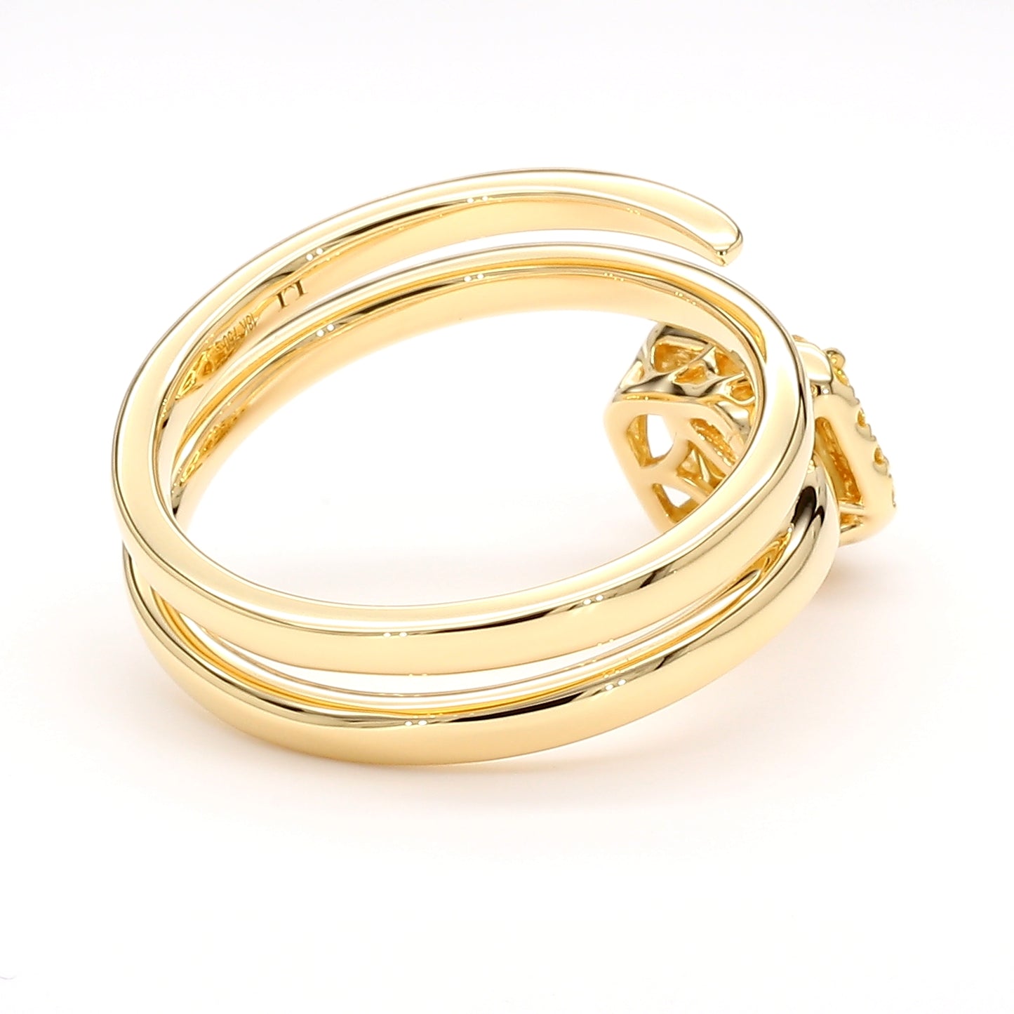 GIA Natural Fancy Brownish Greenish Yellow Radiant Diamond 0.85 Carat Gold Ring