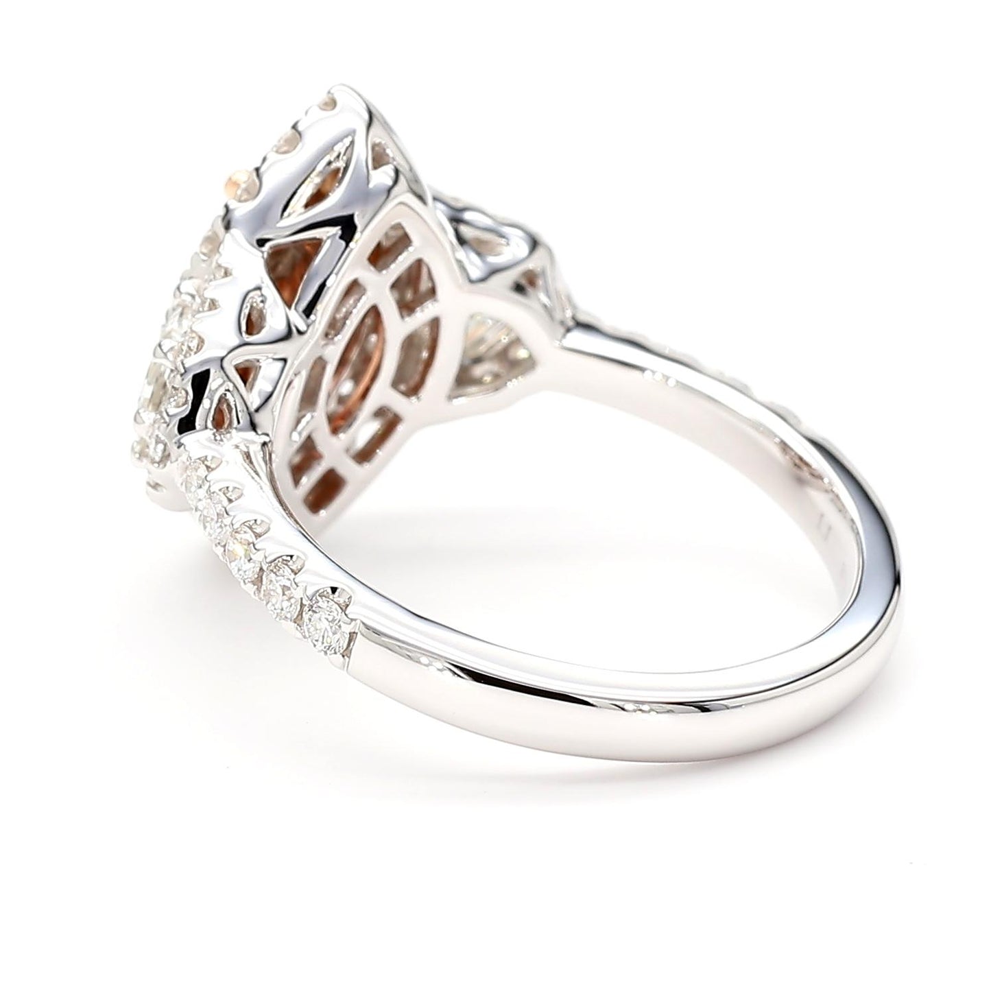 GIA Fancy Deep Brownish Greenish Yellow Marquise Diamond 1.60 Carat TW Gold Ring