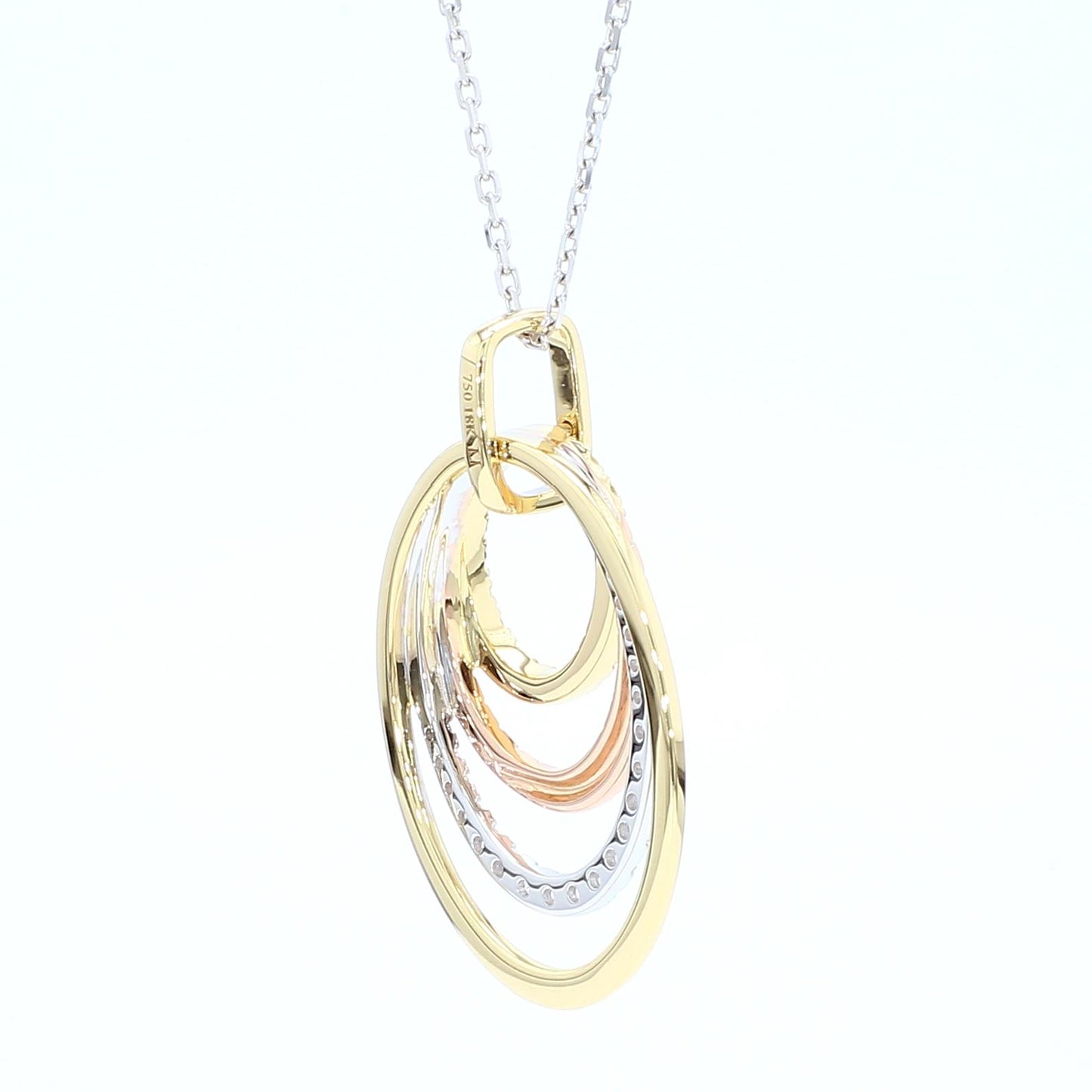 Natural Yellow Round Diamond .28 Carat TW Gold Drop Pendant