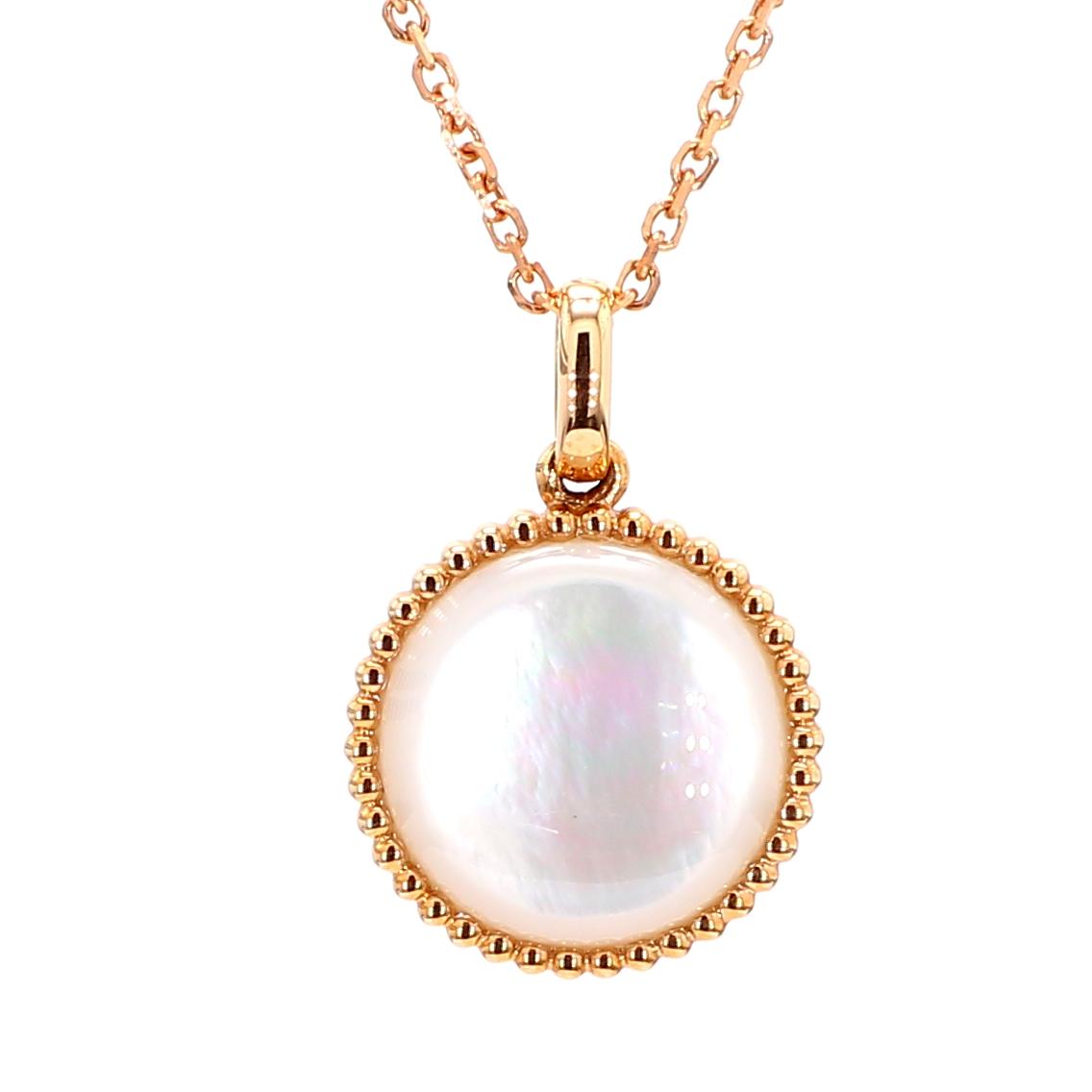 Natural Pearl and White Diamond .60 Carat TW Rose Gold Drop Pendant