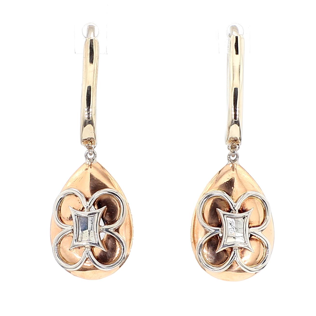 GIA Certified Fancy Gray Pear Diamond 4.58 Carat TW Platinum Drop Earrings