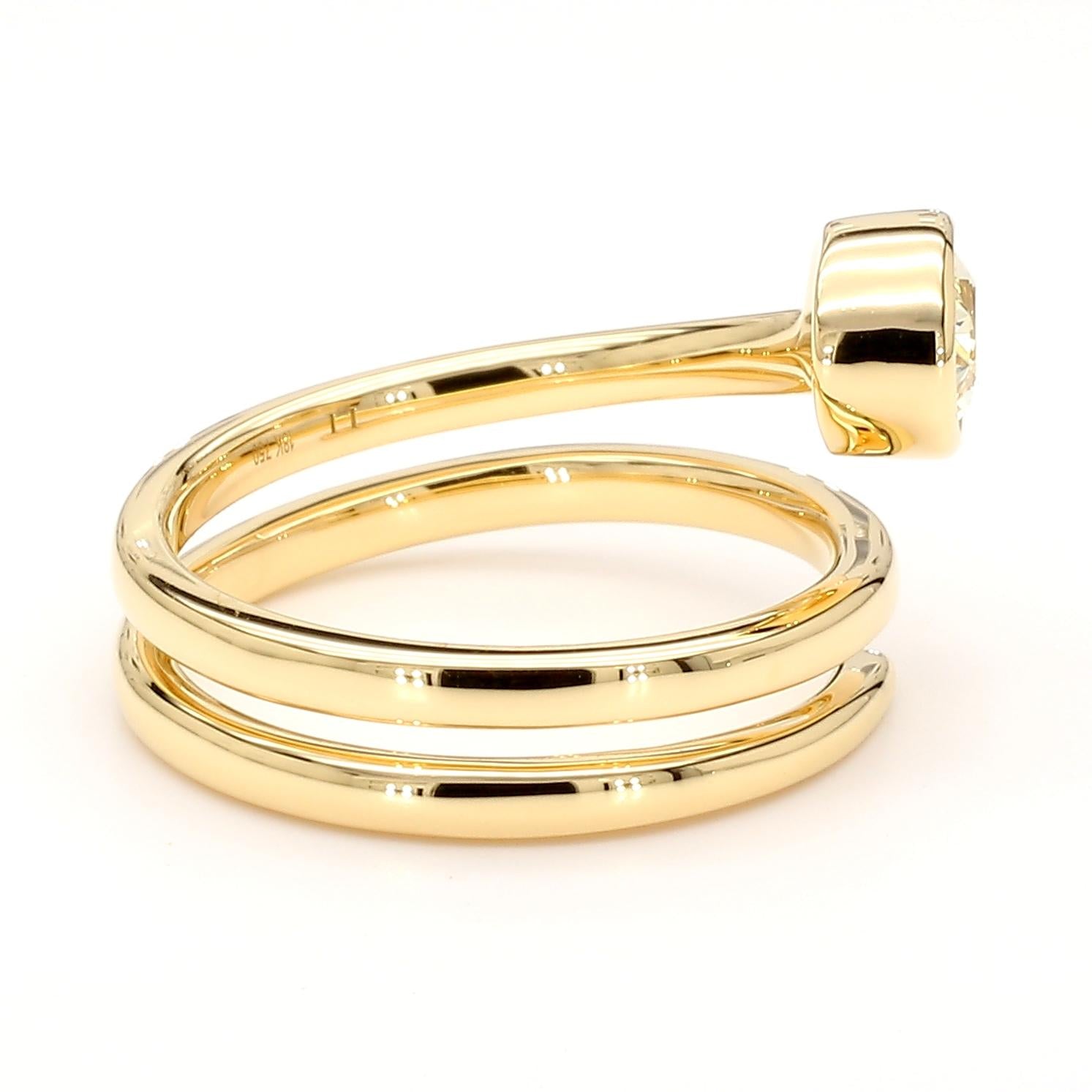 GIA Certified Fancy Yellow Oval Diamond 1.00 Carat TW Gold Cocktail Ring