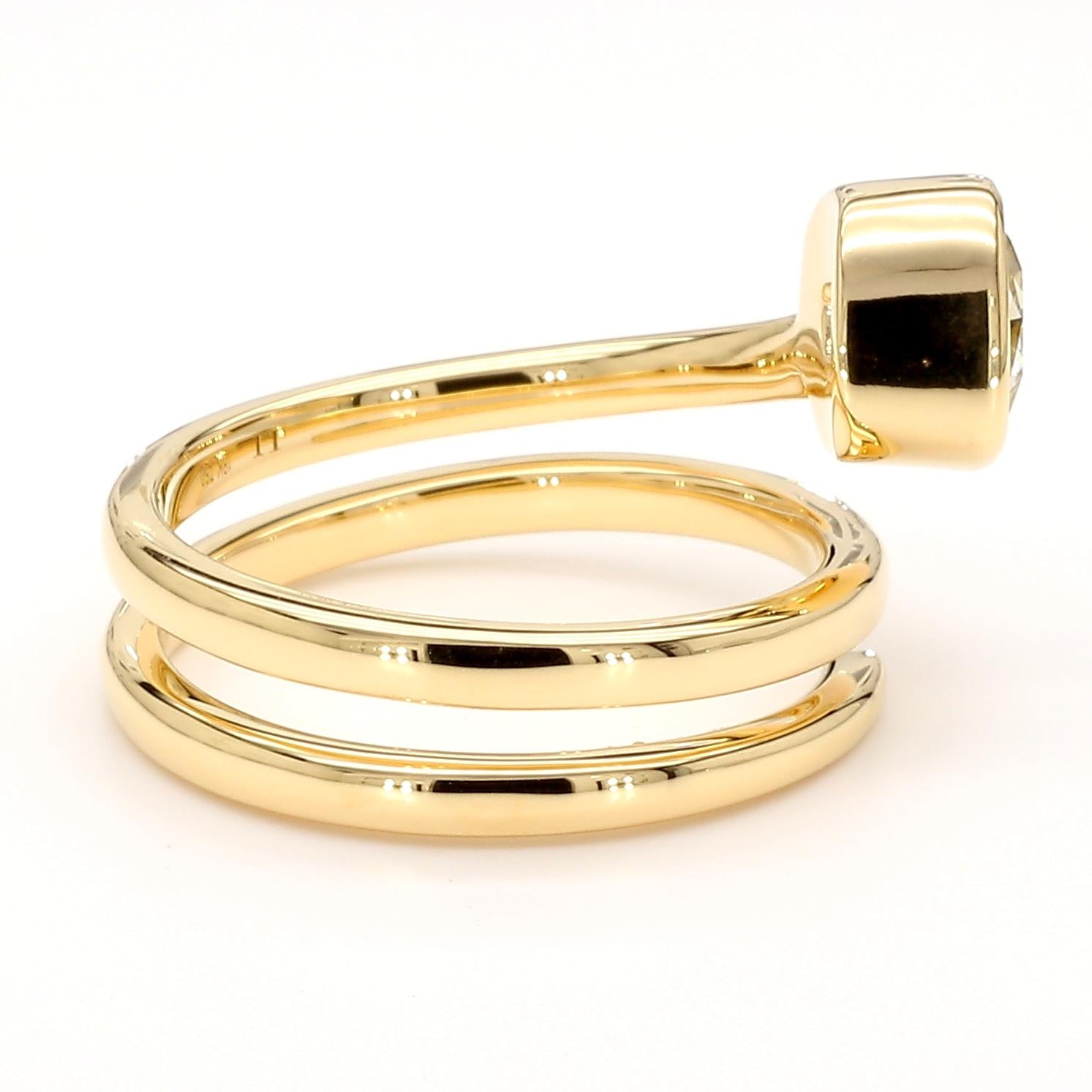 GIA Certified Fancy Light Yellow Cushion Diamond 1.50 Carat TW Cocktail Ring