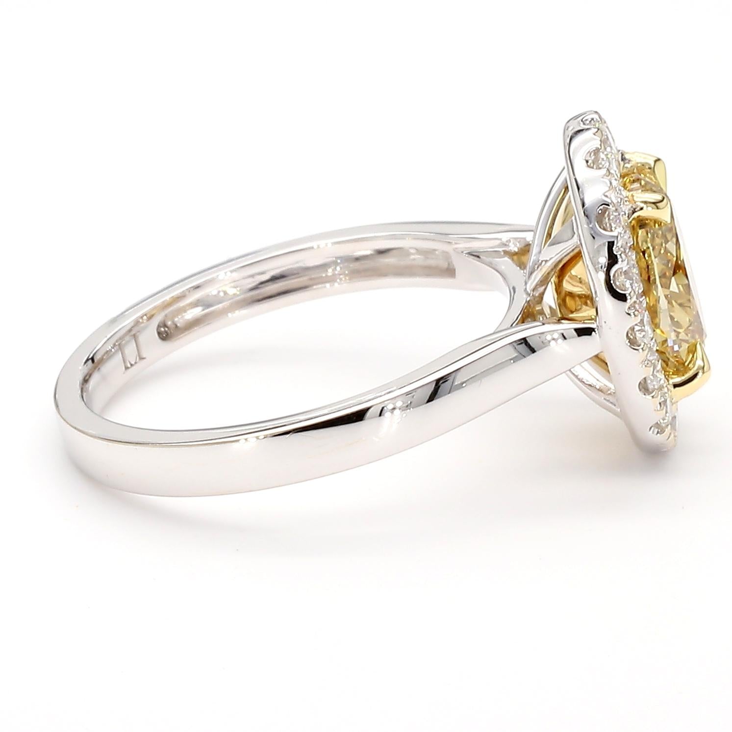 GIA Certified Fancy Brown-Yellow Diamond 1.87 Carat TW Gold Cocktail Ring