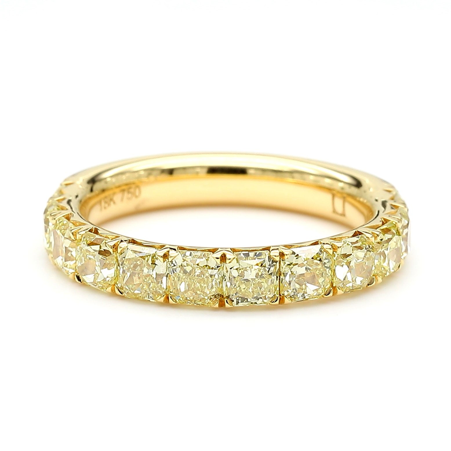 Natural Radiant Diamond 2.21 Carat TW Wedding Band
