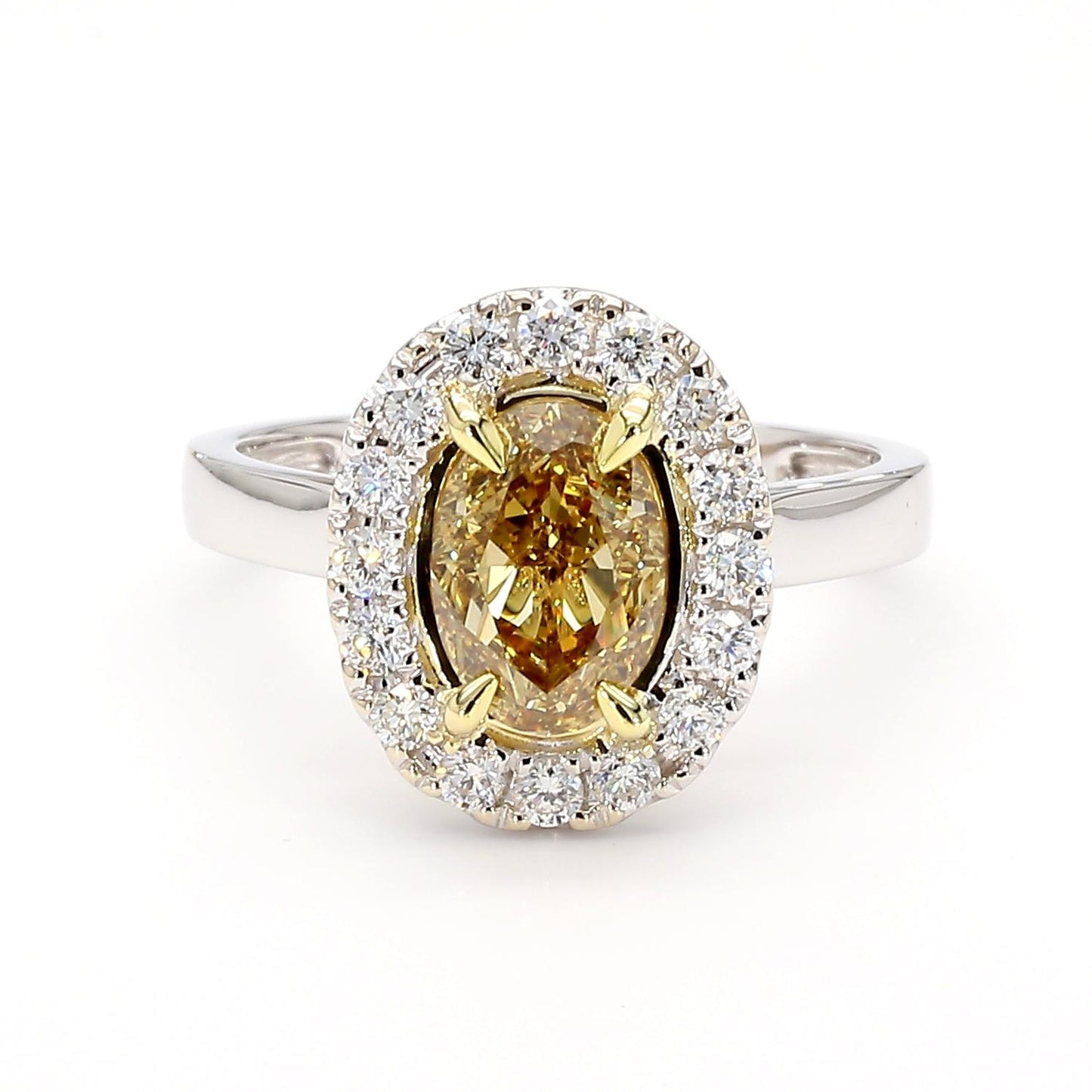GIA Certified Fancy Brown-Yellow Diamond 1.87 Carat TW Gold Cocktail Ring